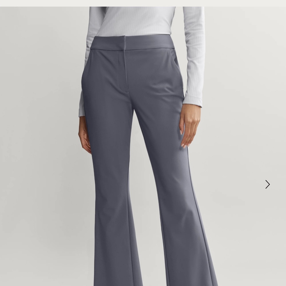 RHONE Women's Charcoal Flare Pants -double bonded trouser new in packaging 10